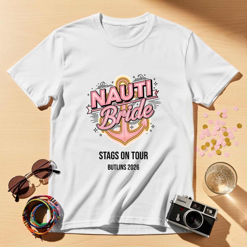Nauti Bride Personalized Weekender T-Shirt
