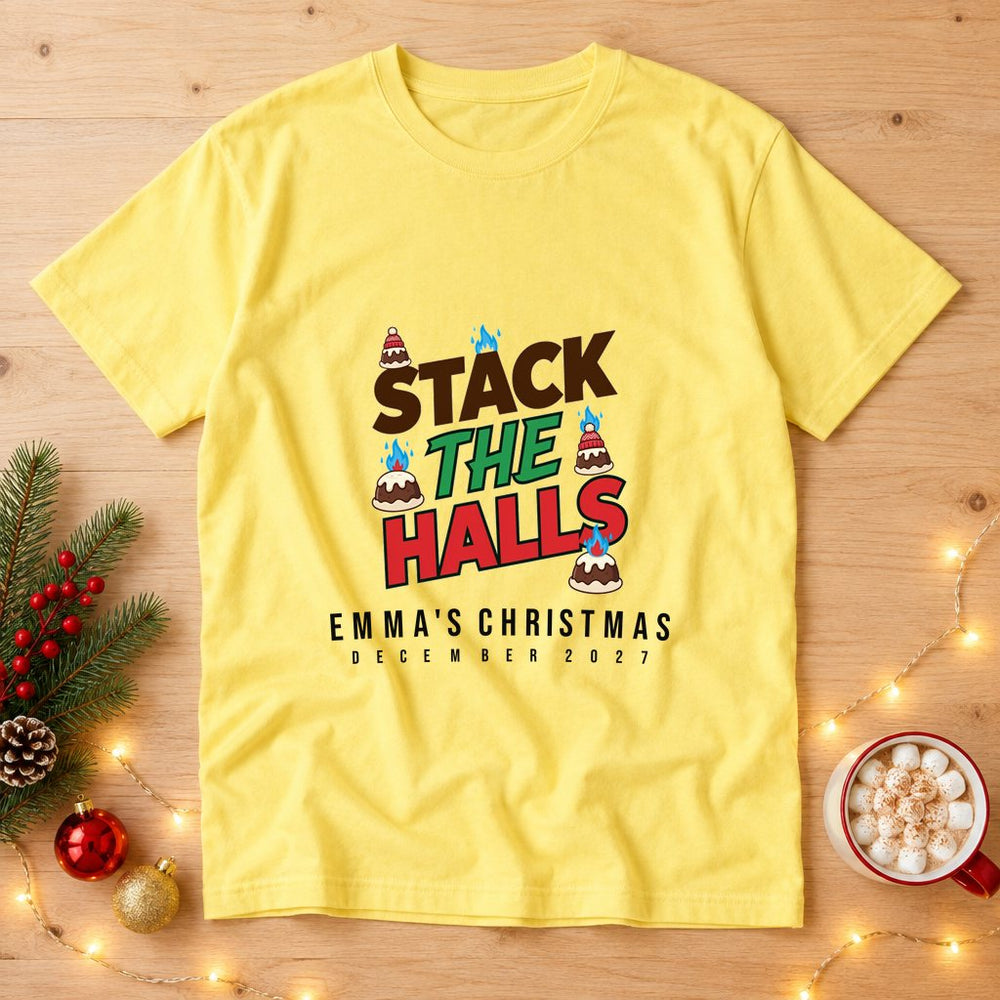 Stack The Halls Personalized Group Tee & Sweatshirt