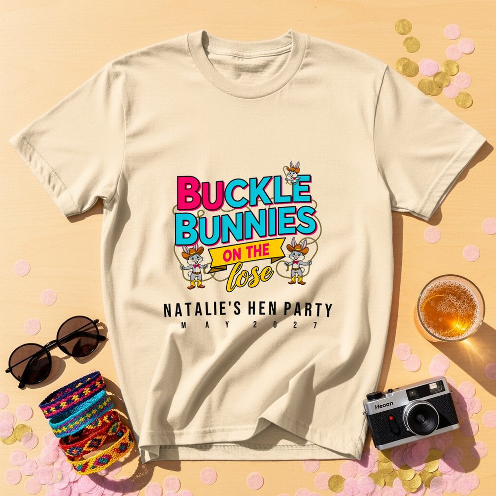 Buckle Bunnies Personalized Weekender T-Shirt