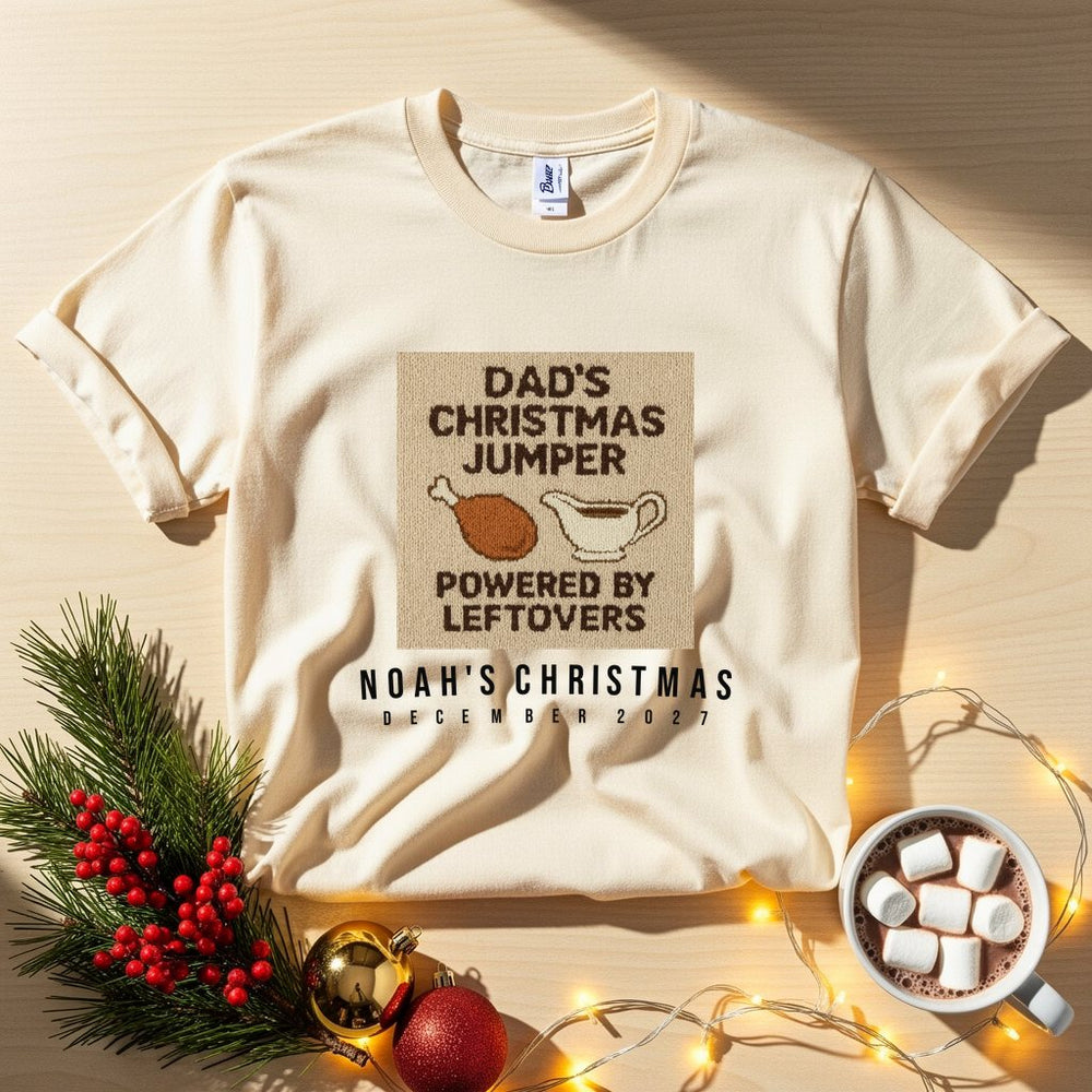 Dads Sweater Personalized Christmas T-Shirt