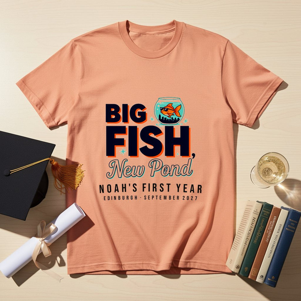 Big Fish New Pond Personalized Freshers T-Shirt