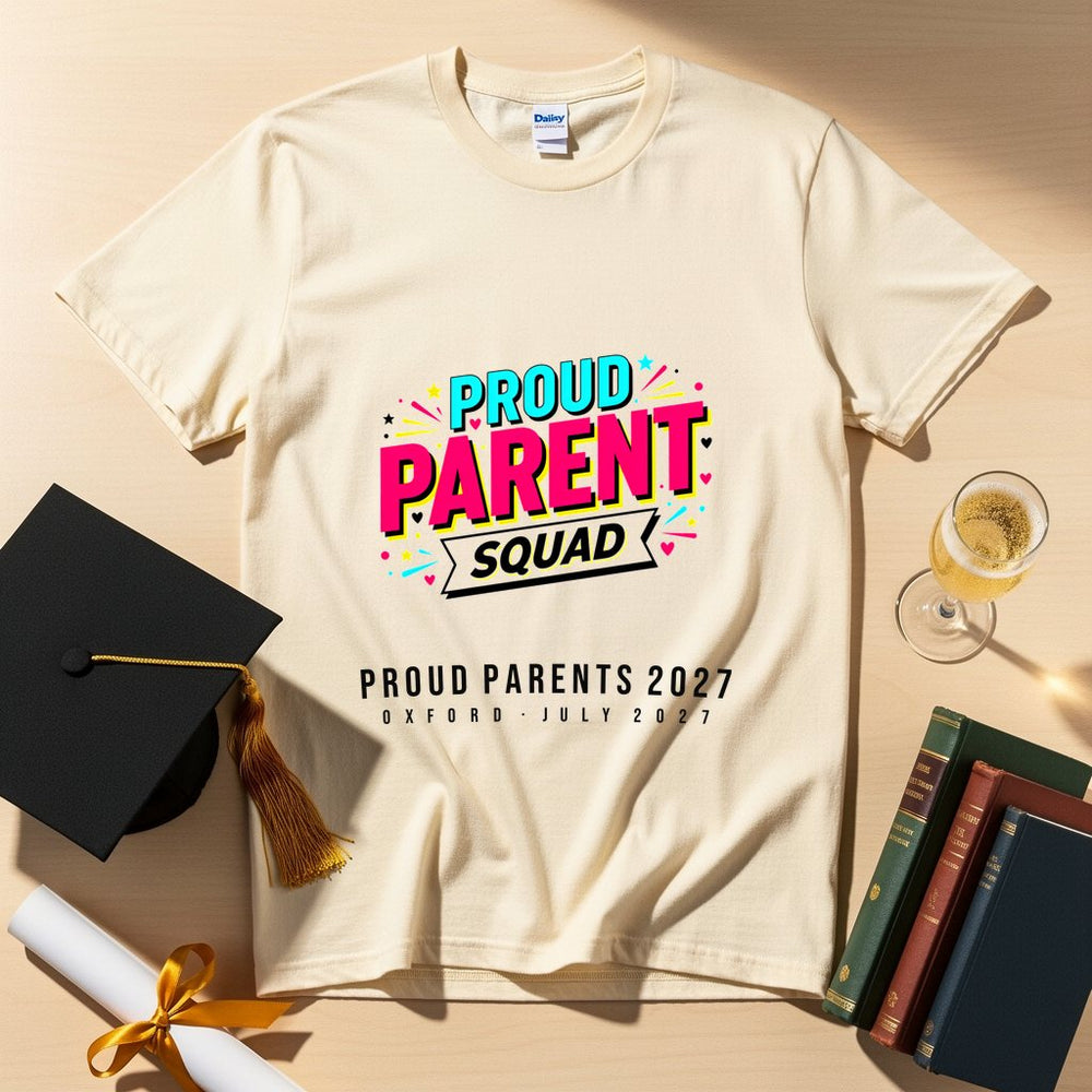 Proud Parent Squad Personalized Group T-Shirt