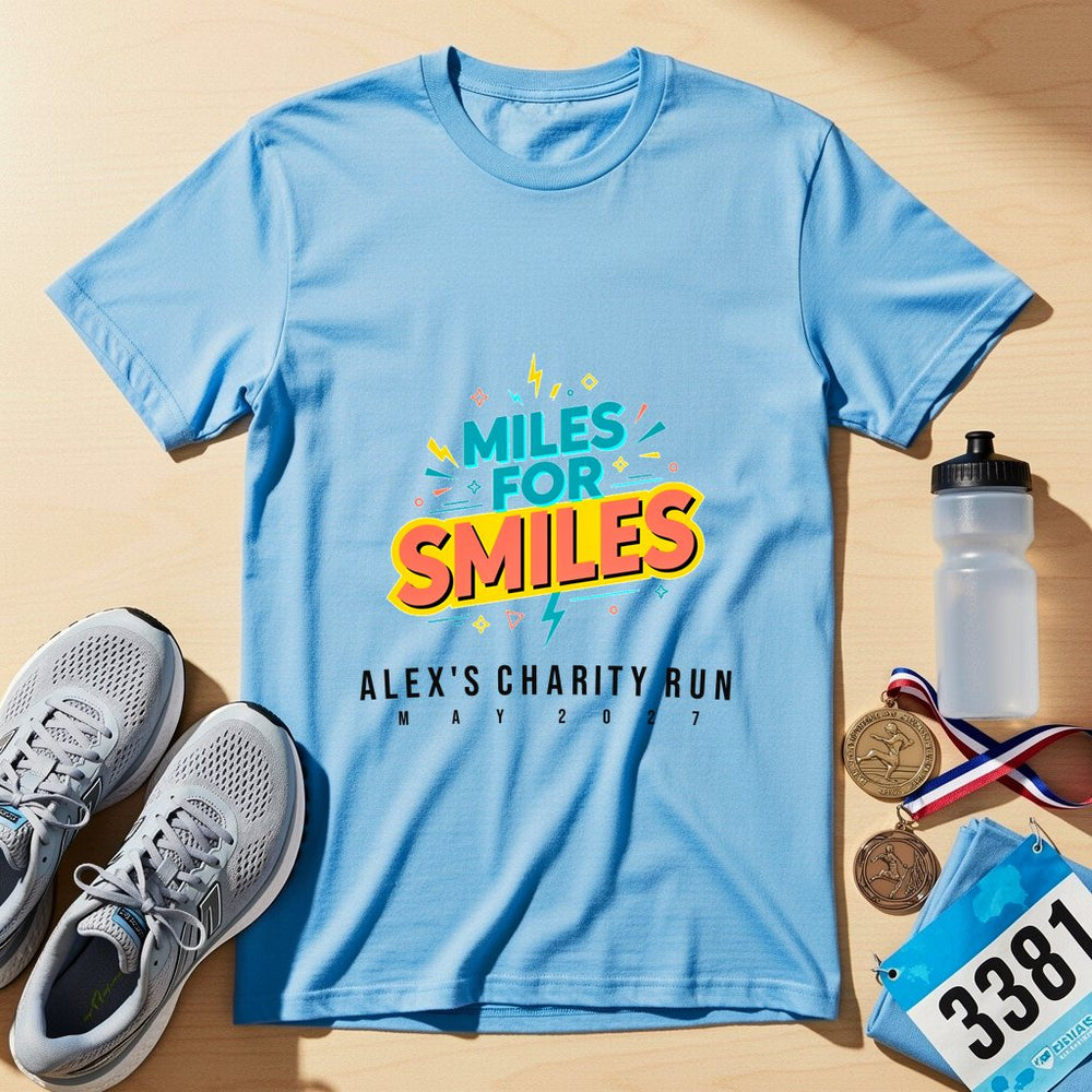Miles for Smiles Personalized Charity T-Shirt