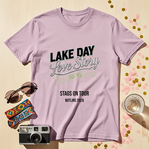 Lake Day Love Story Personalized Group T-Shirt