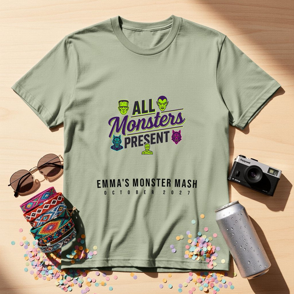 All Monsters Present Personalized Group T-Shirt