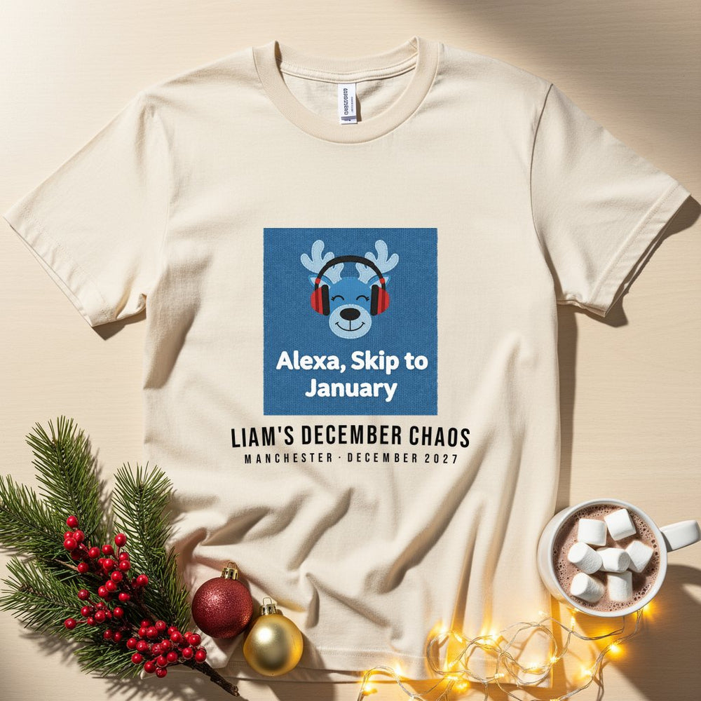 Skip January Personalized Christmas T-Shirt