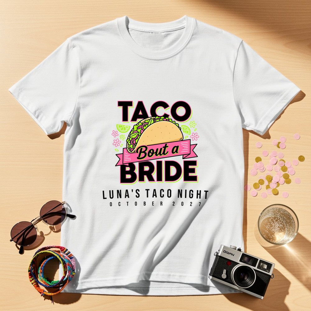 Taco Bride Personalized Bachelorette T-Shirt