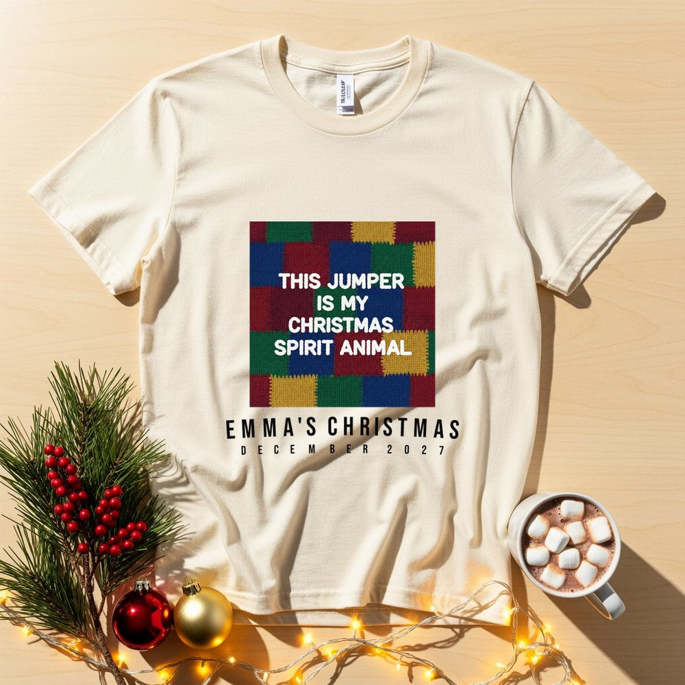 Spirit Animal Personalized Christmas T-Shirt