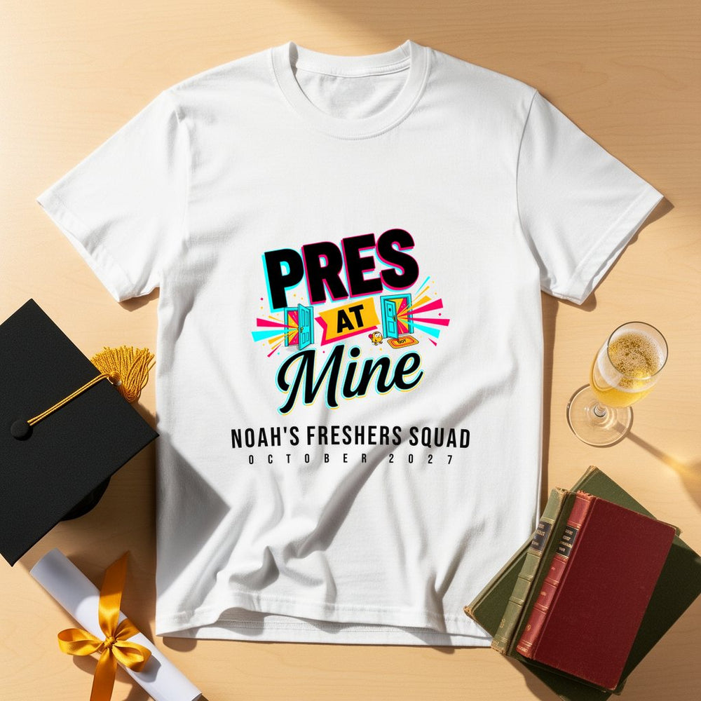 Pres At Mine Personalized Freshers T-Shirt