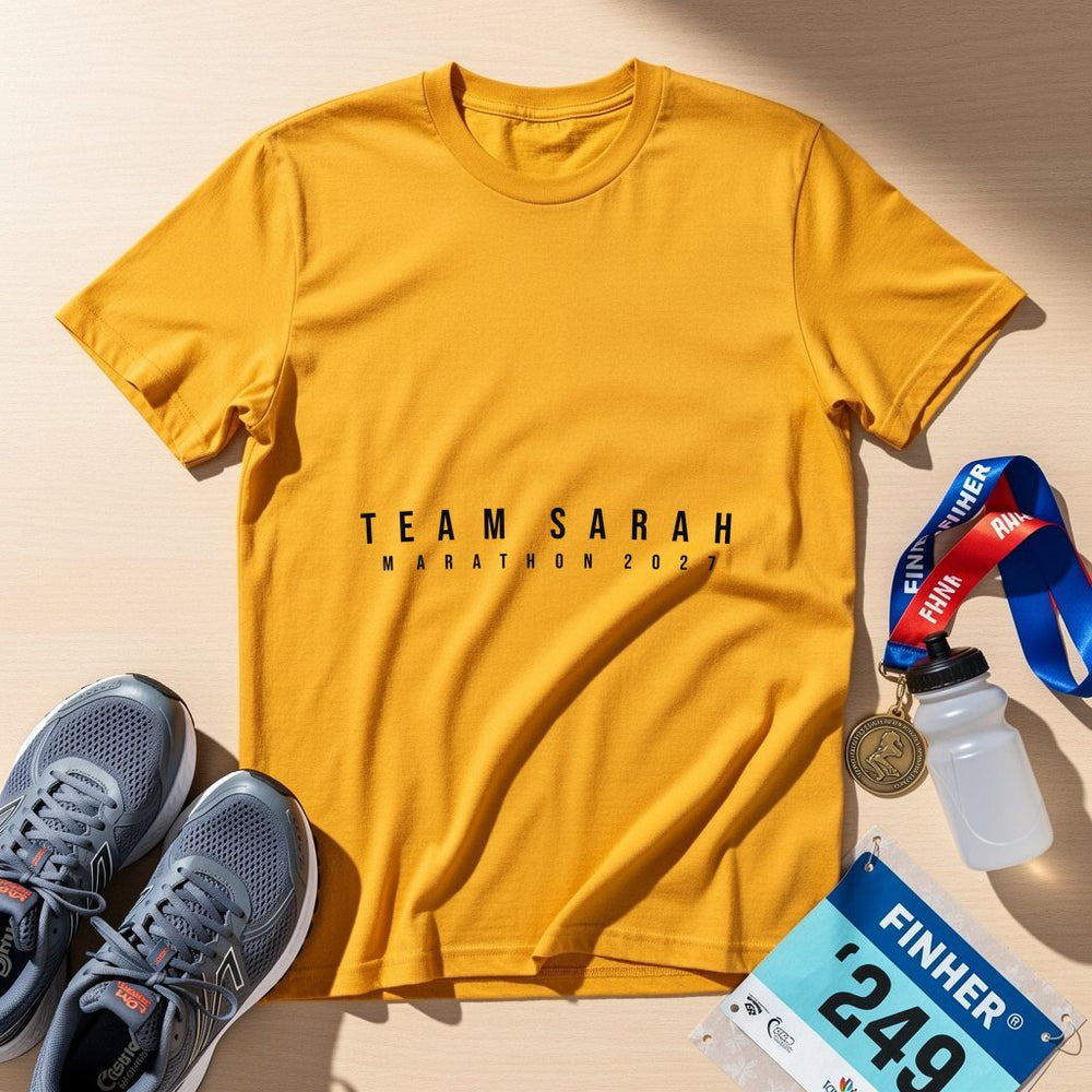 Athletic Ribbon Personalized Charity T-Shirt