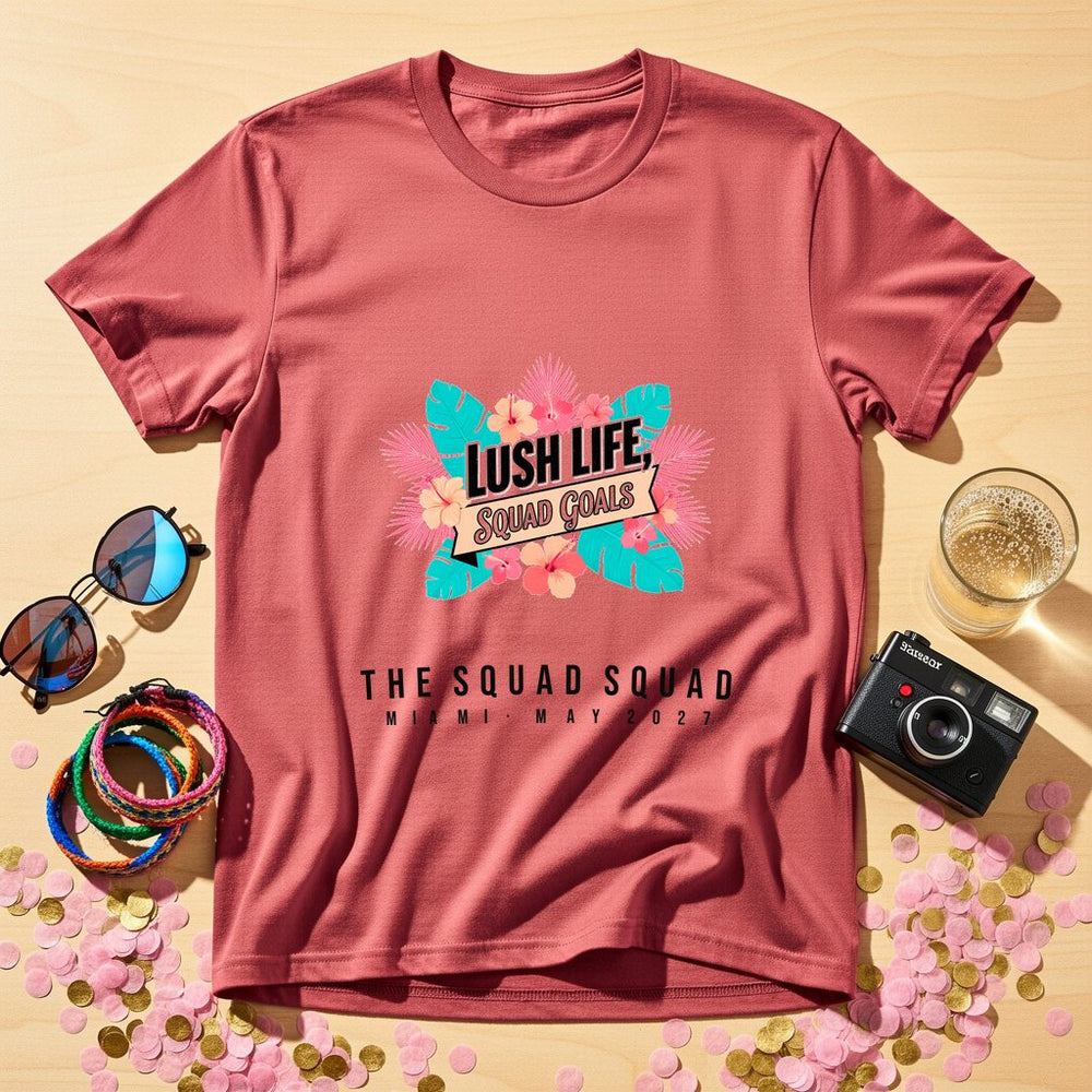 Squad Goals Personalized Bachelorette T-Shirt