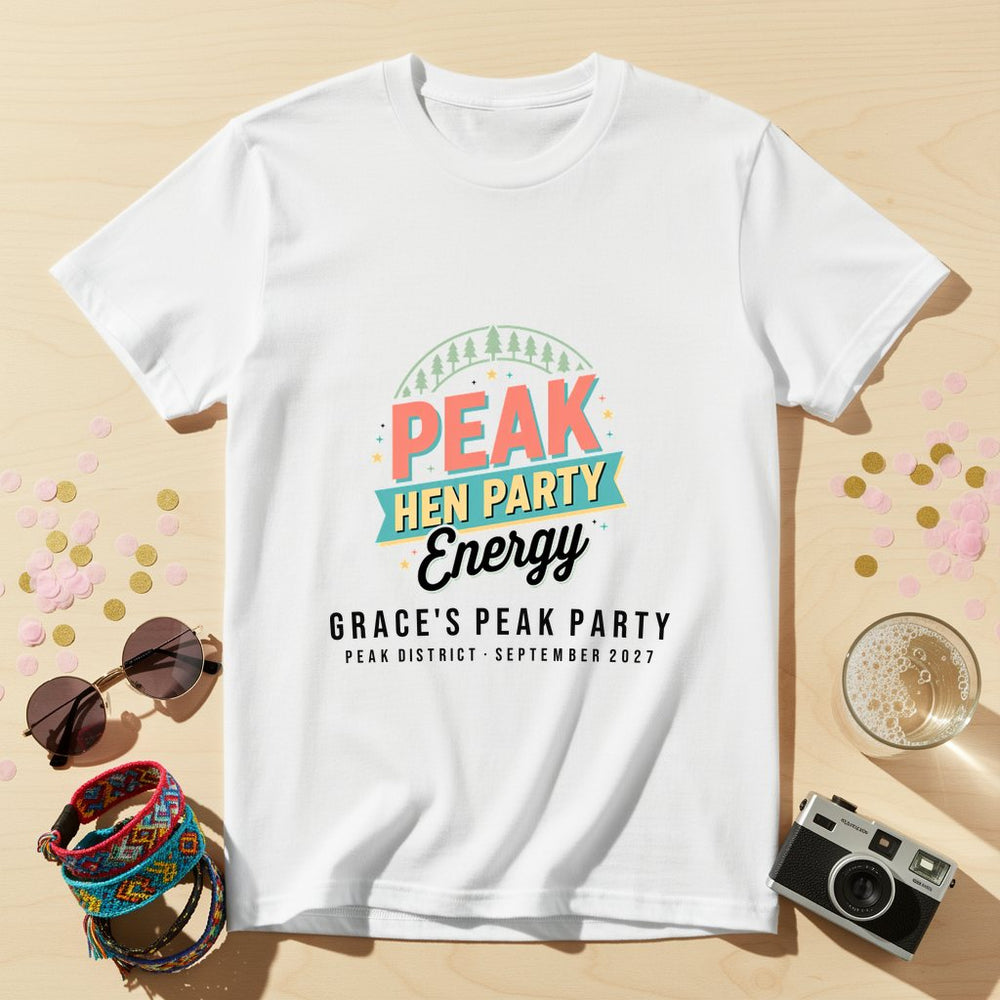 Peak Energy Personalized Bachelorette T-Shirt