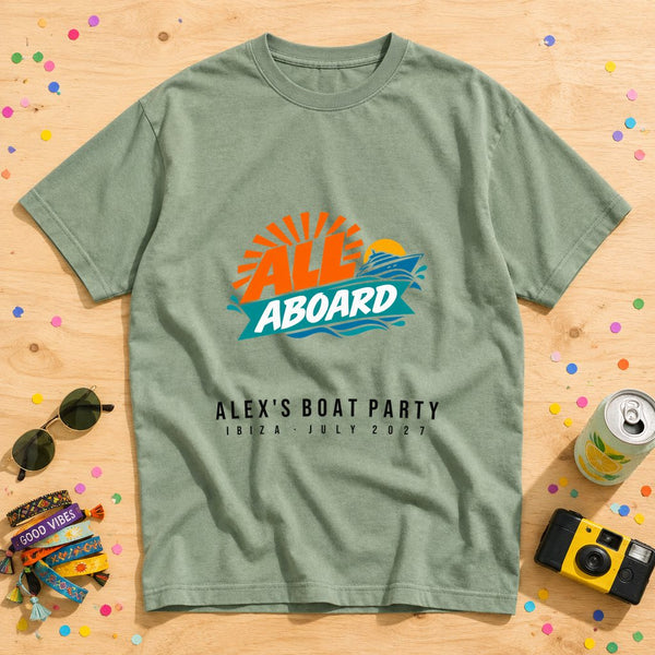 Boat Party Balearic — Personalised Ibiza T-Shirt