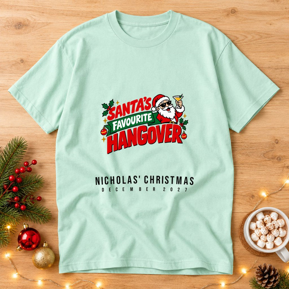 Favorite Hangover Personalized Christmas T-Shirt