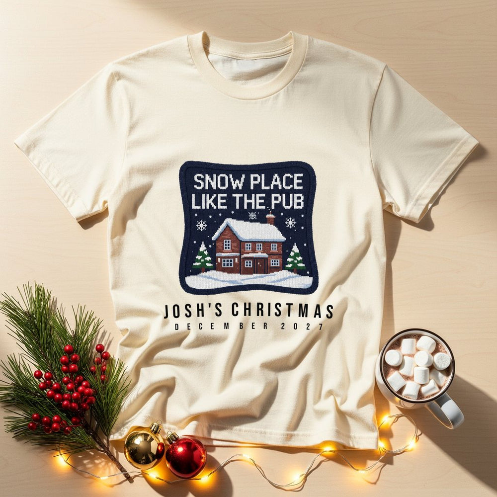 Snow Pub Personalized Christmas T-Shirt