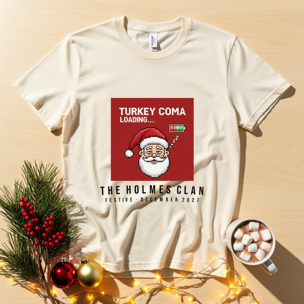 Coma Loading Personalized Christmas T-Shirt