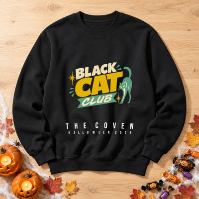 Black Cat Club — Personalised Halloween Sweatshirt