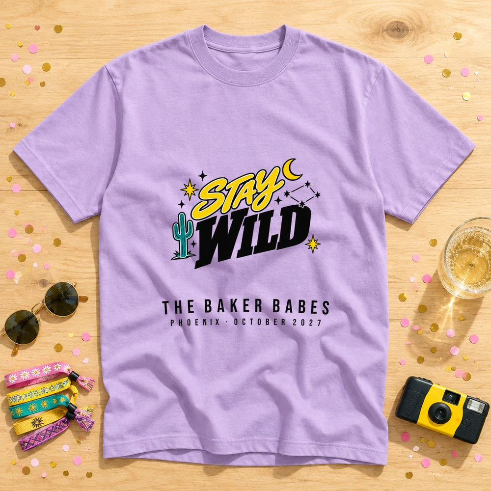 Cactus Sunset — Personalised Hen Do T-Shirt