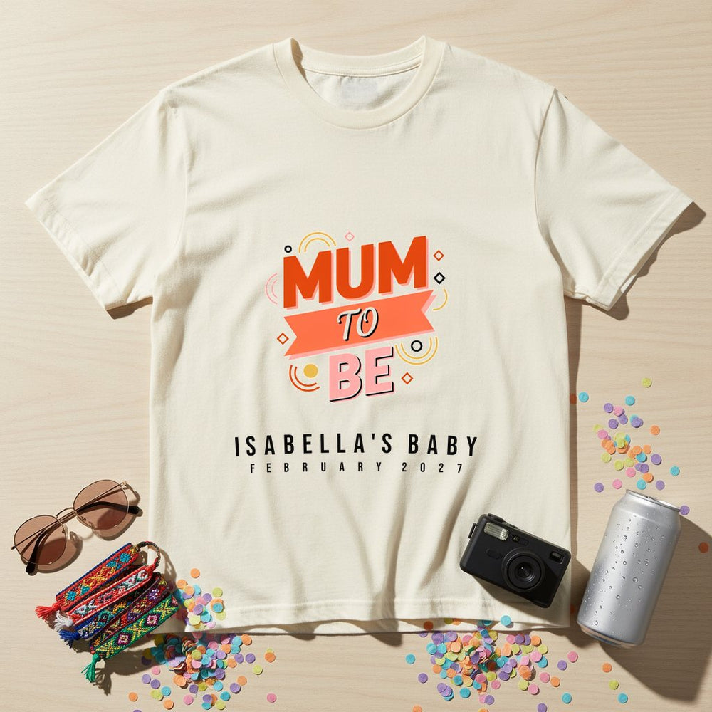 Mom To Be Personalized Group T-Shirt