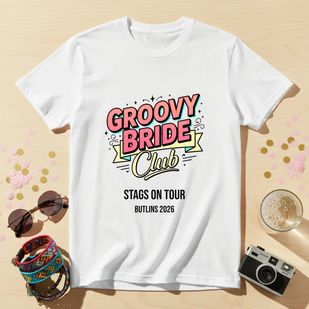 Groovy Bride Club Personalized Weekender T-Shirt