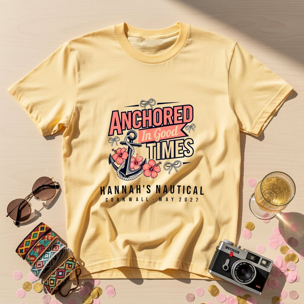 Anchored Good Times Personalized Weekender T-Shirt