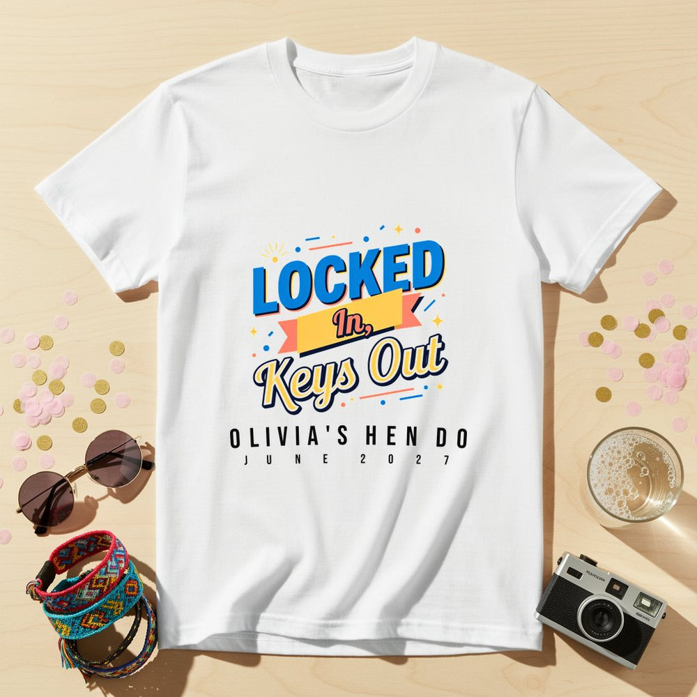 Locked In Personalized Bachelorette T-Shirt