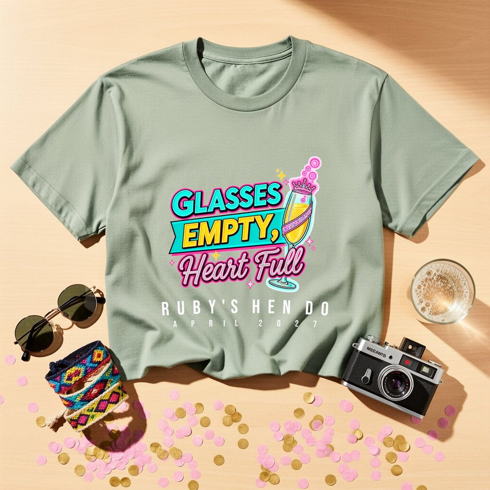 Heart Full Personalized Bachelorette T-Shirt