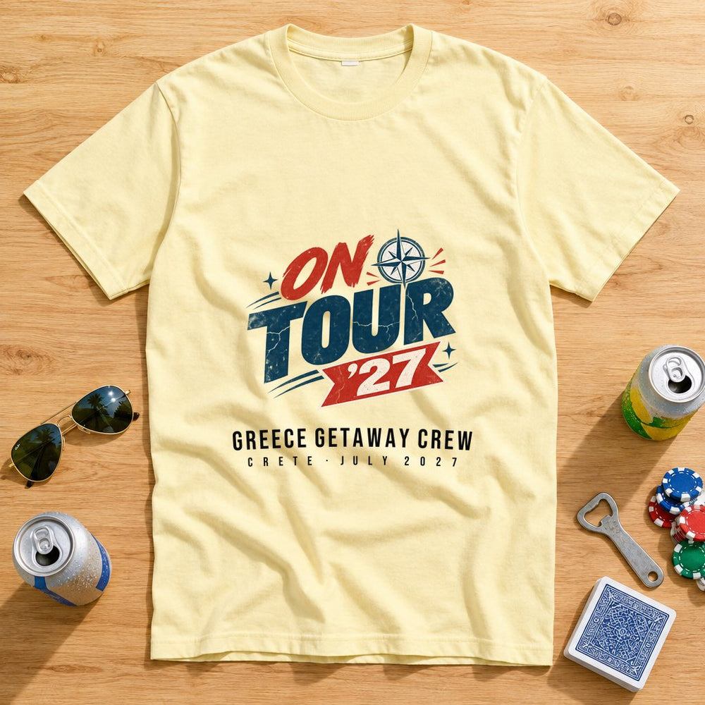 On Tour '27 — Lads Holiday — Personalised T-Shirt
