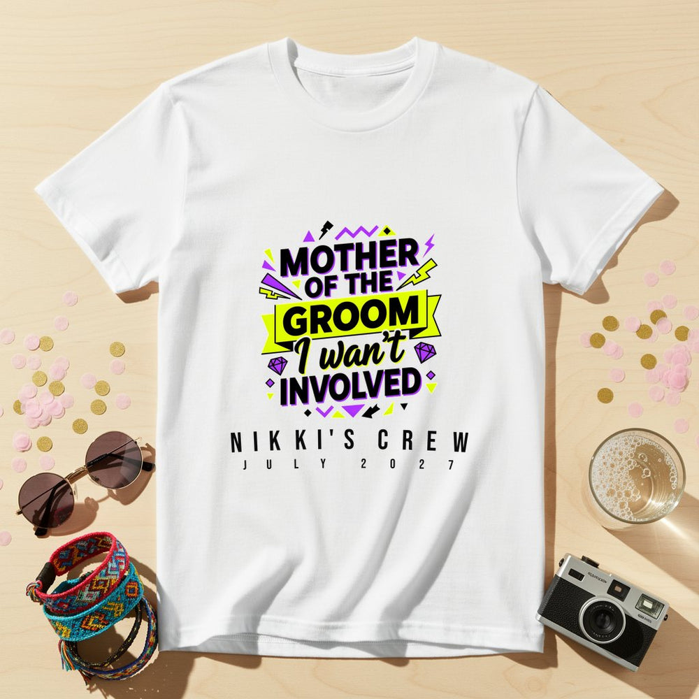 Not Involved Personalized Bachelorette T-Shirt