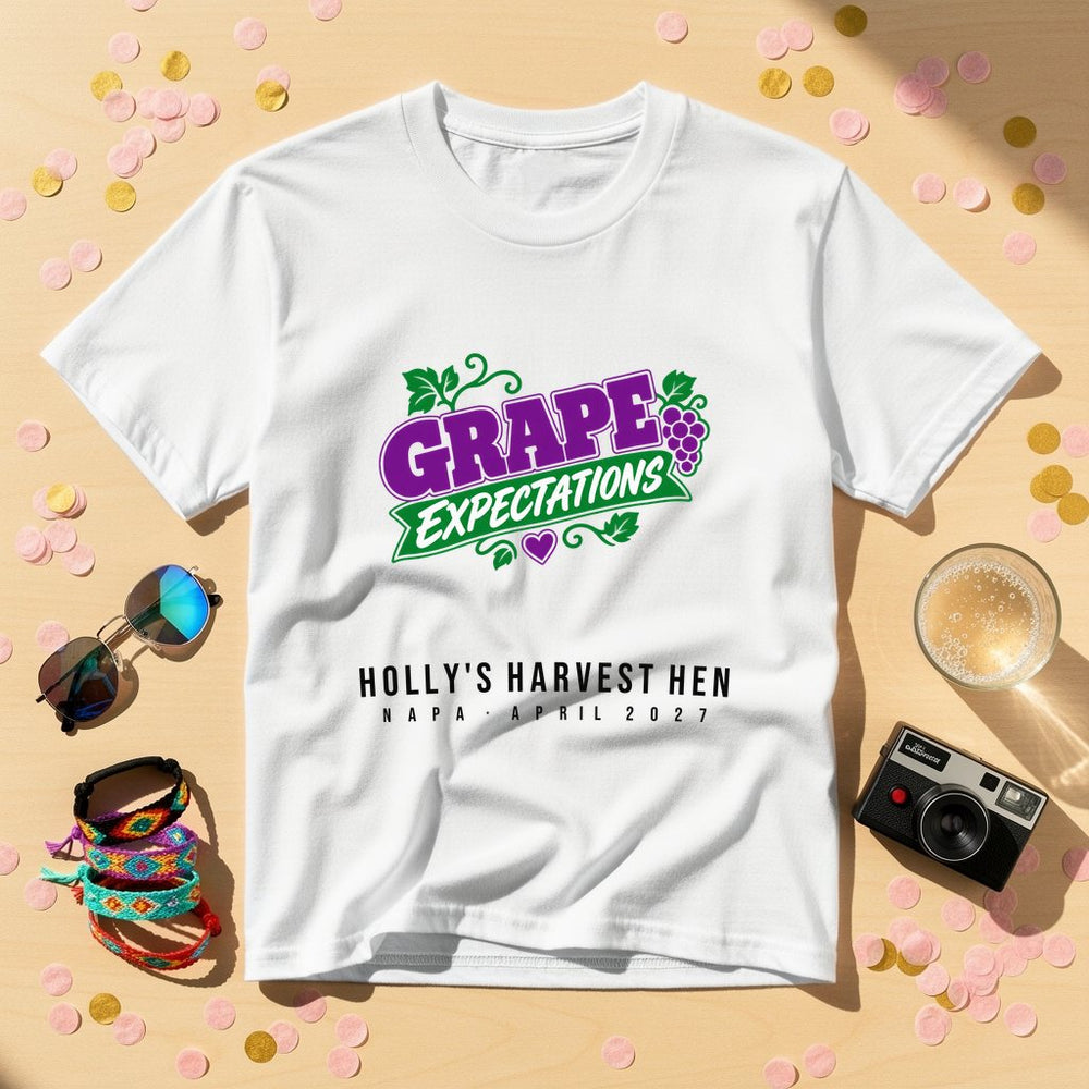 Grape Bunch — Personalised Hen Do T-Shirt