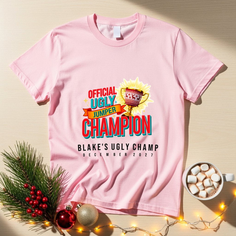 Ugly Sweater Champion Personalized Group Tee & Sweatshirt