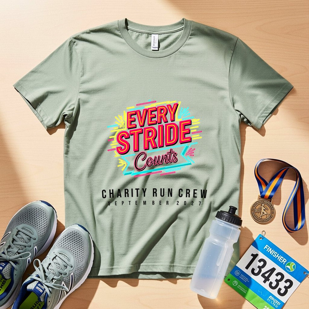Every Stride Counts Personalized Charity T-Shirt