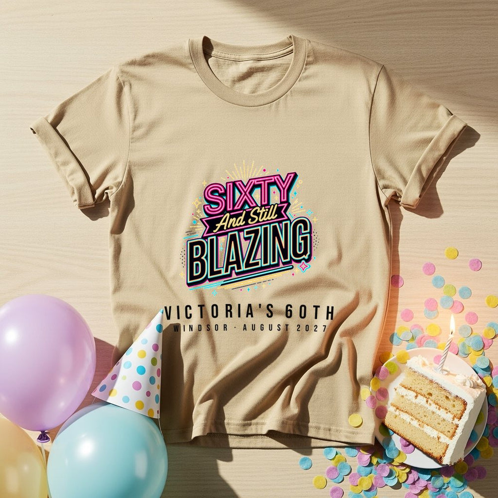 Sixty Blazing Personalized Group T-Shirt