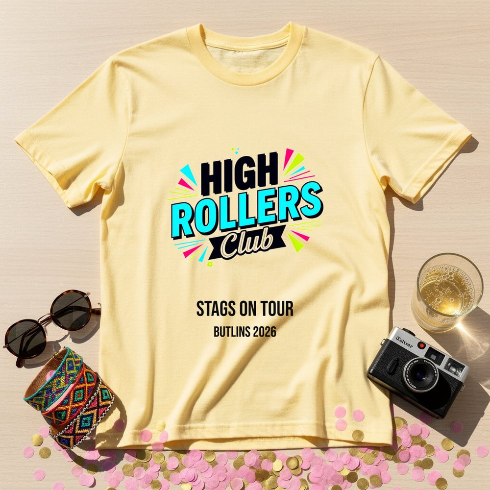 High Rollers Club Personalized Group T-Shirt