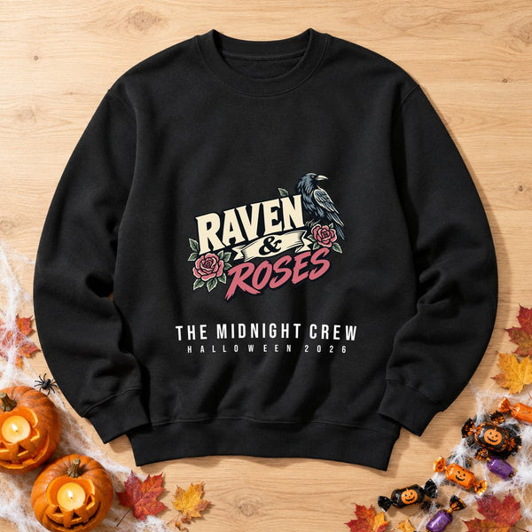 Raven & Roses — Personalised Halloween Sweatshirt