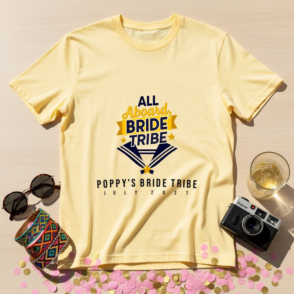 All Aboard Personalized Bachelorette T-Shirt