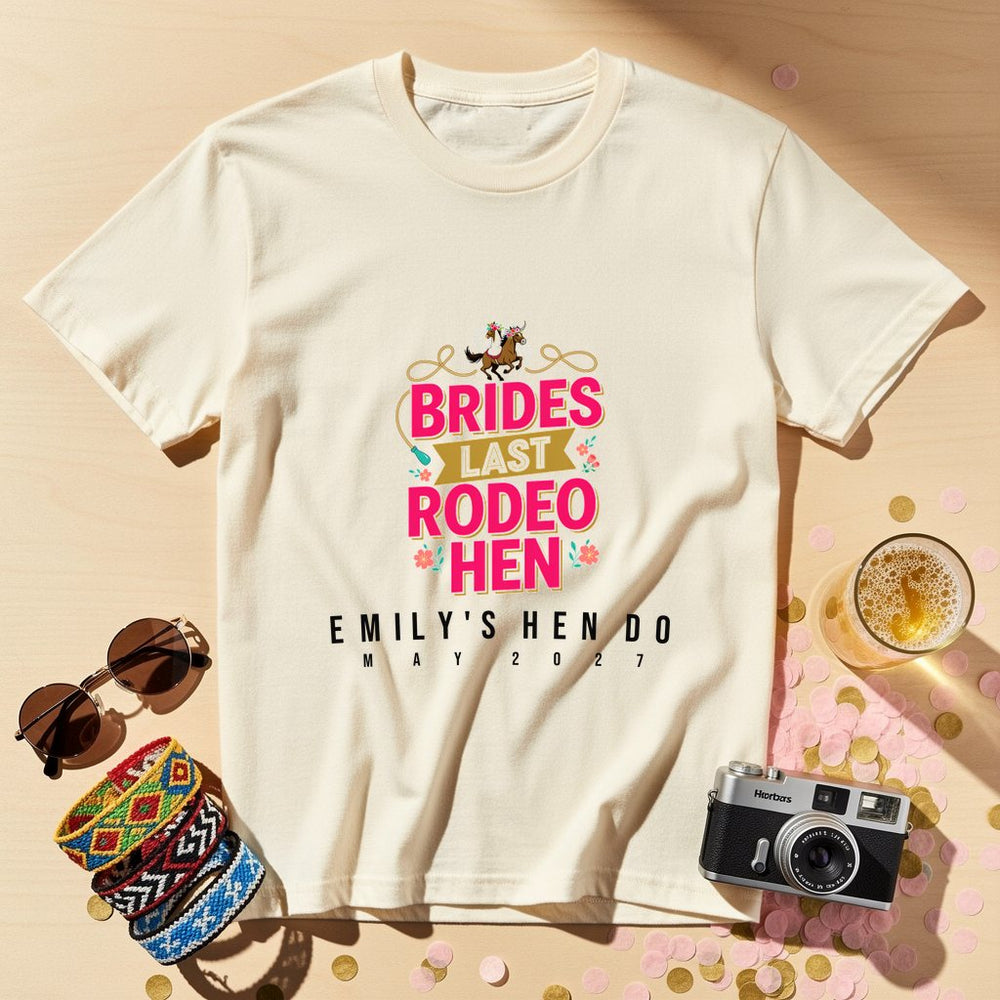 Last Rodeo Personalized Bachelorette T-Shirt