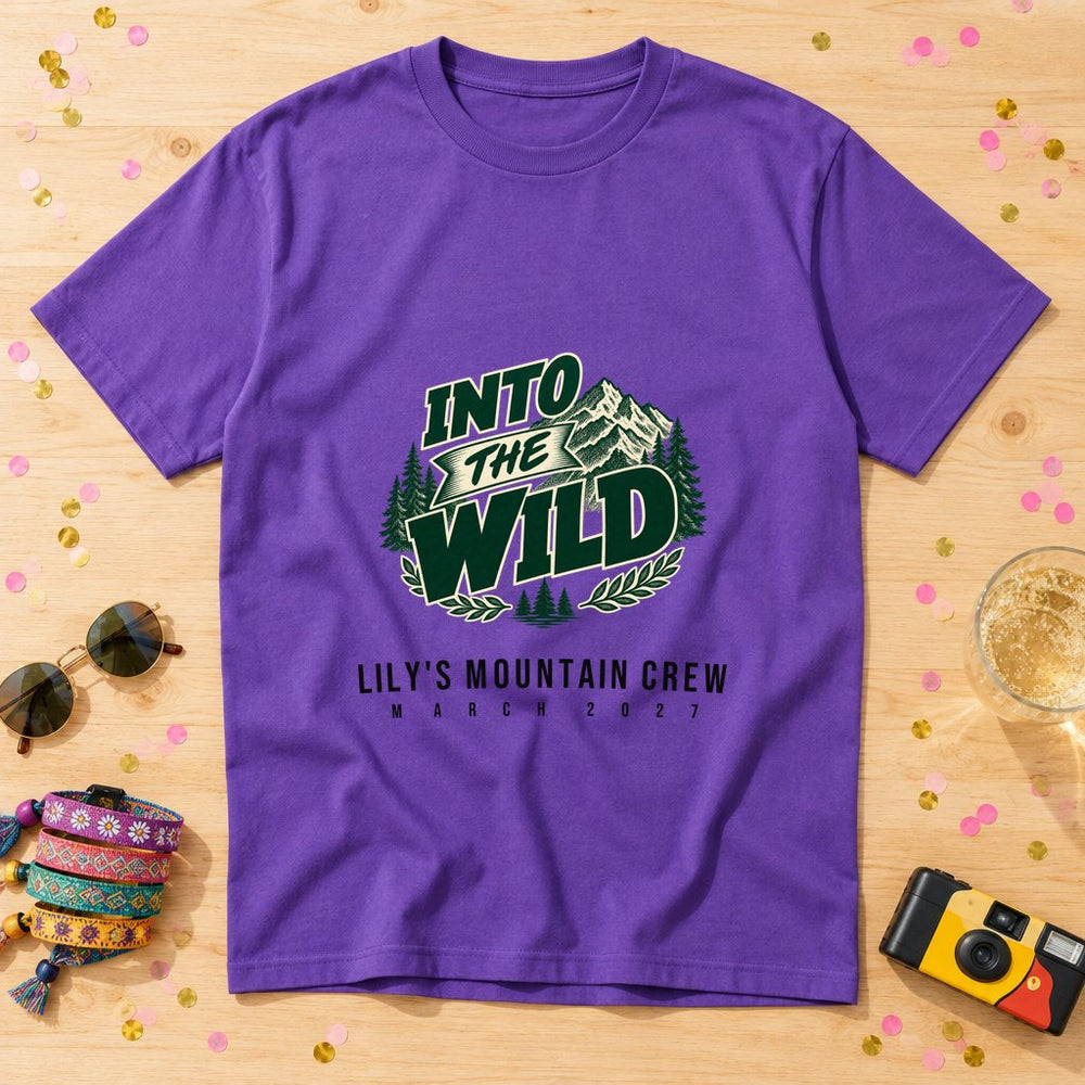Mountain Peaks — Personalised Hen Do T-Shirt