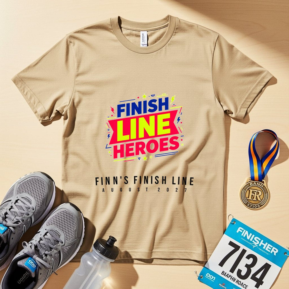 Finish Line Heroes Personalized Charity T-Shirt