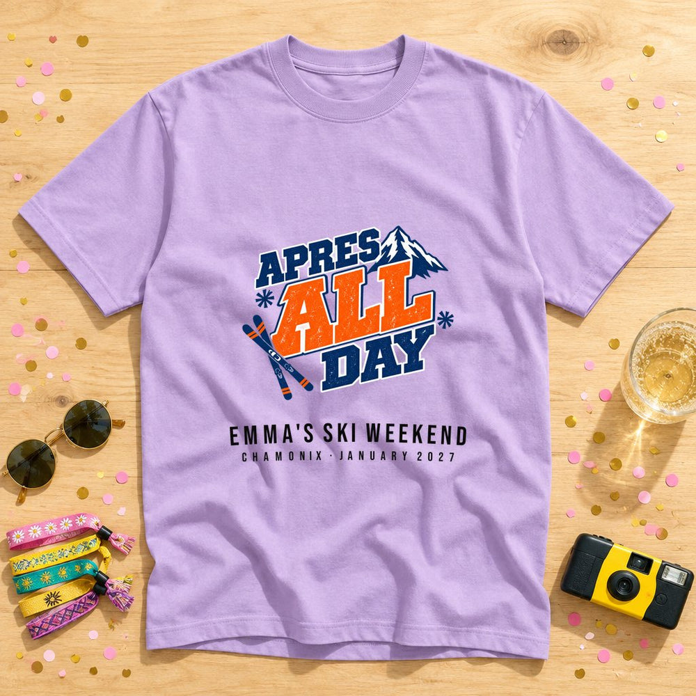 Apres Ski Cheers — Personalised Hen Do T-Shirt