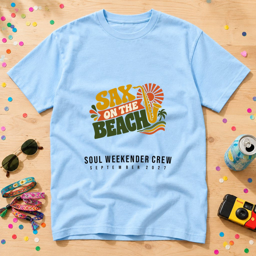 Sax Solo Soul Nights — Personalised Soul Weekender T-Shirt