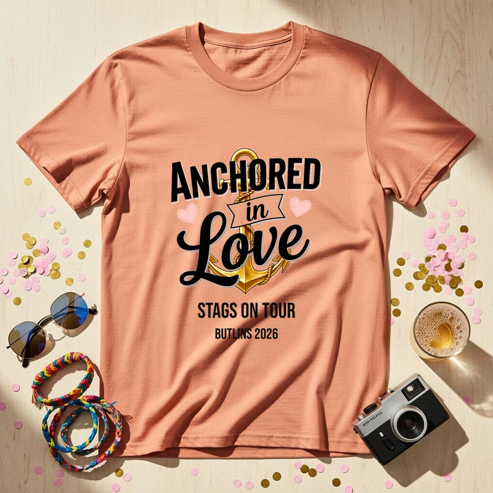 Anchored in Love Personalized Weekender T-Shirt