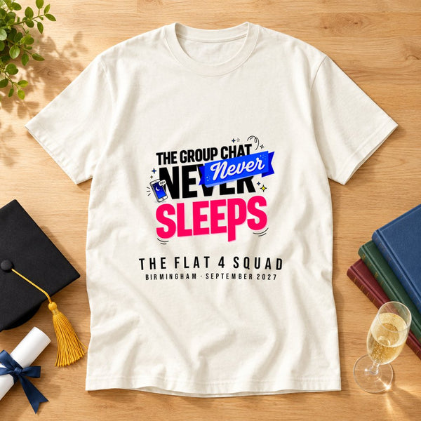 Group Chat Never Sleeps Personalized T-Shirt