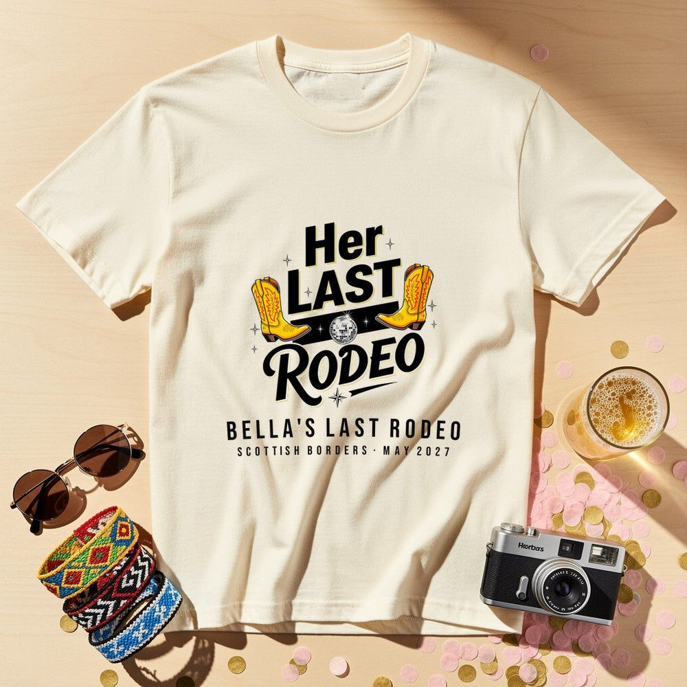 Her Last Rodeo Personalized Bachelorette T-Shirt