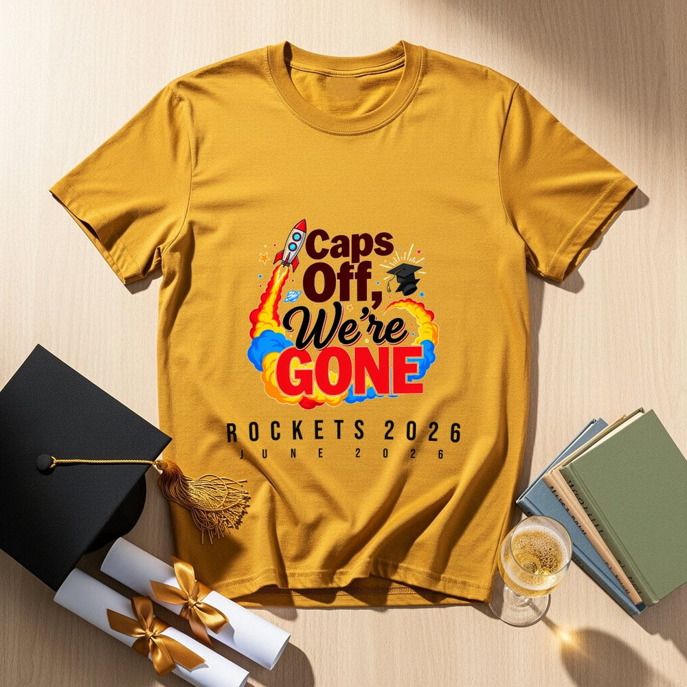 Caps Off Gone Personalized Group T-Shirt