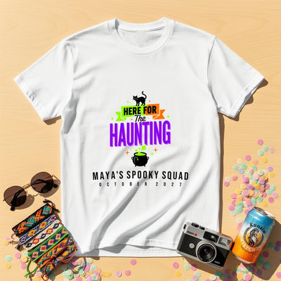 Here For Haunting Personalized Group T-Shirt