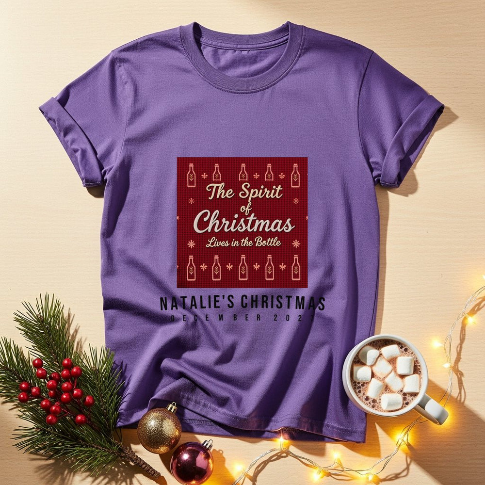Spirit of Christmas Personalized Christmas T-Shirt