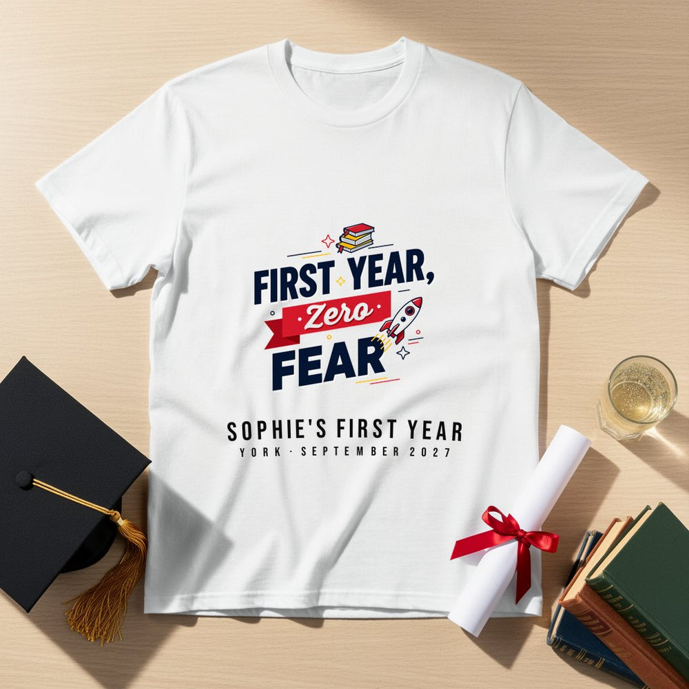 Zero Fear Personalized Freshers T-Shirt