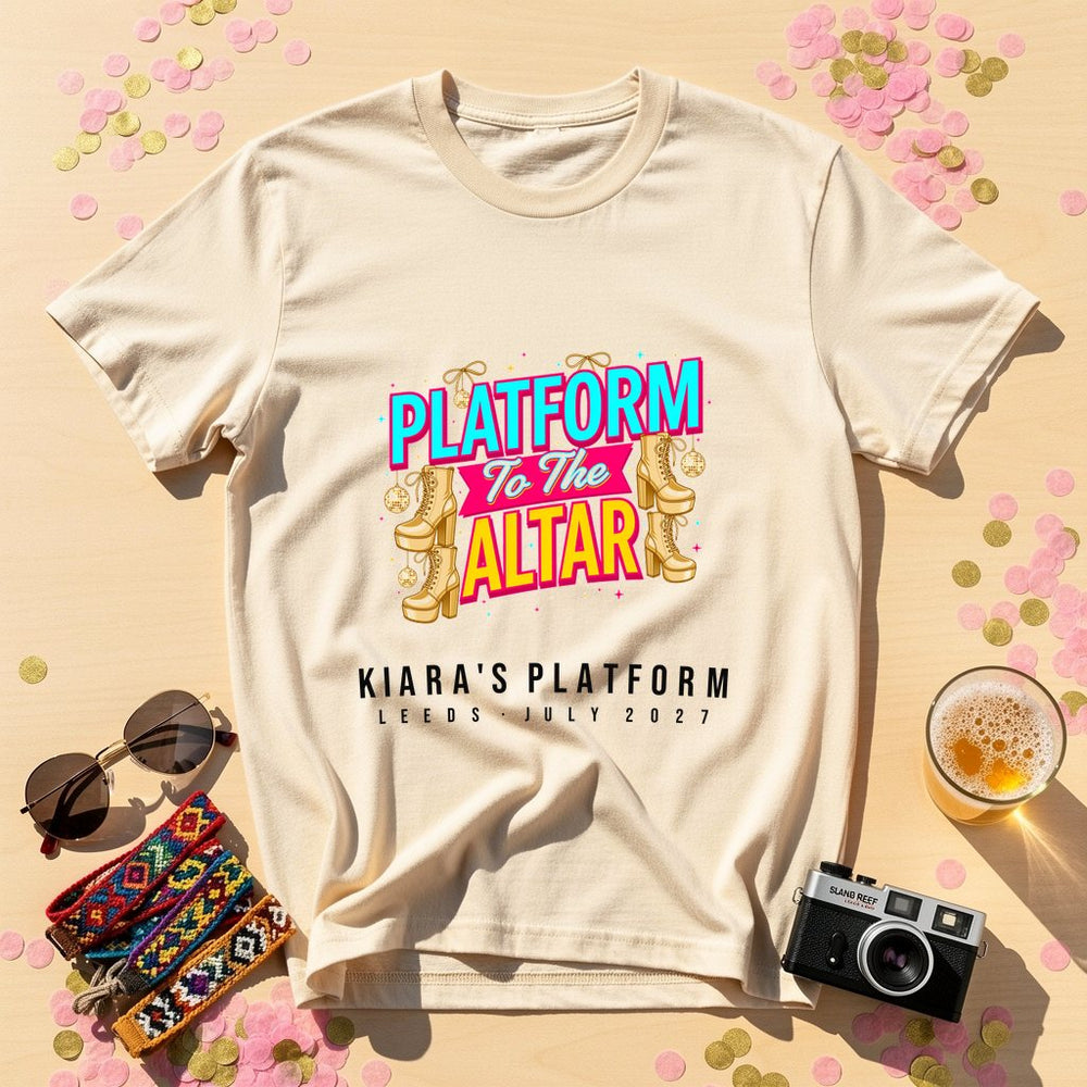 Platform Altar Personalized Bachelorette T-Shirt
