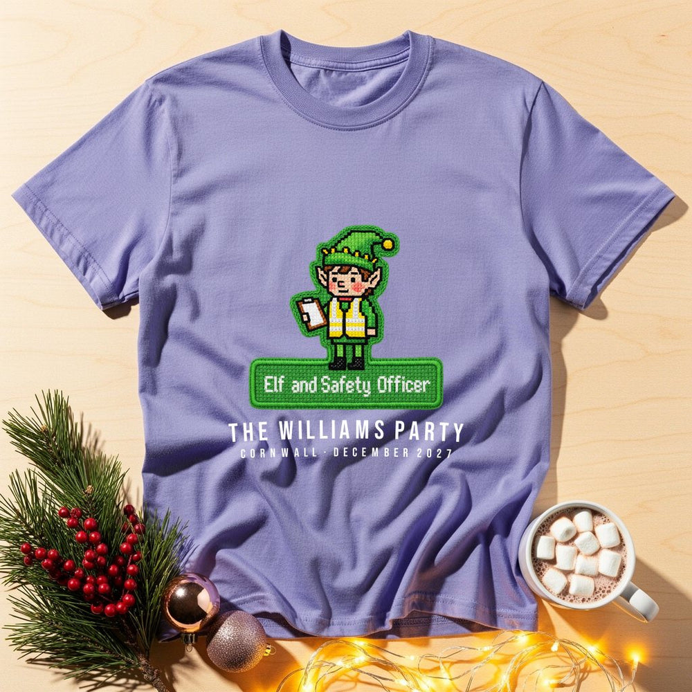 Safety Officer Personalized Christmas T-Shirt
